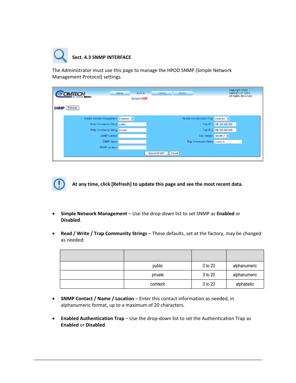 Comtech EF Data HPOD User Manual | Page 62 / 150