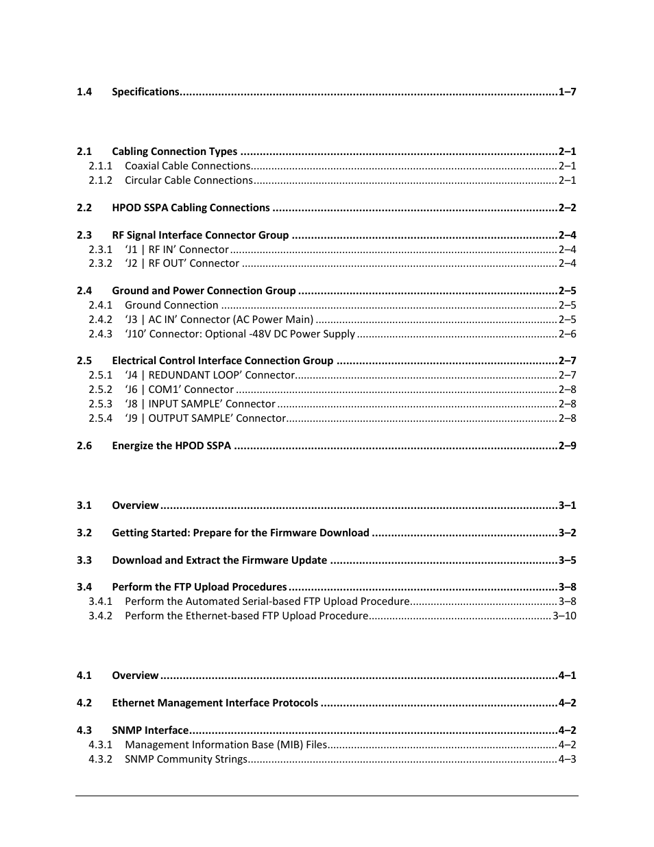 Comtech EF Data HPOD User Manual | Page 8 / 150