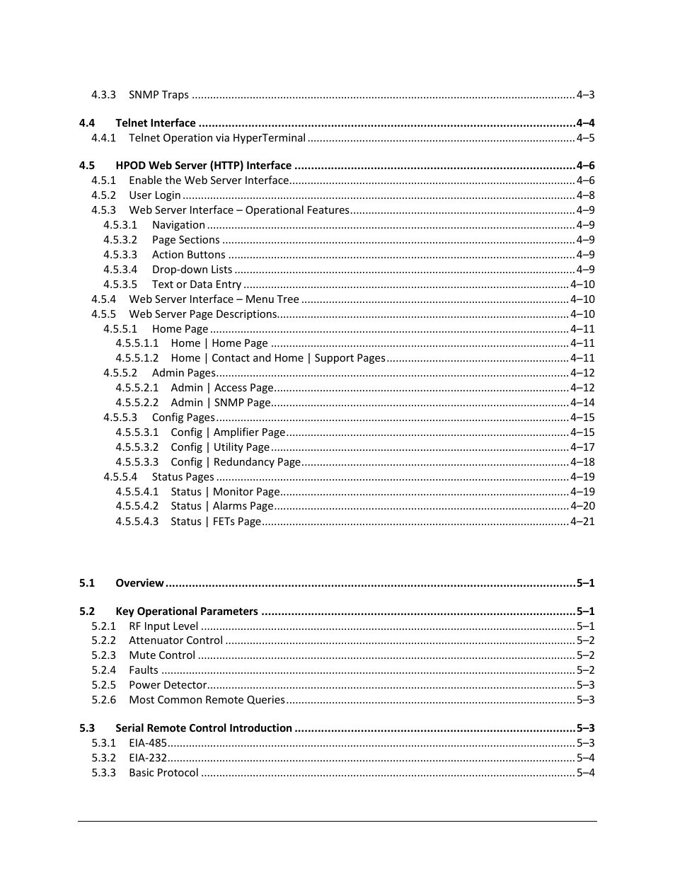 Comtech EF Data HPOD User Manual | Page 9 / 150