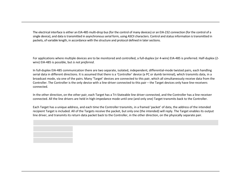 1 remote control protocol and structure, 1 eia-485 | Comtech EF Data LPOD User Manual | Page 105 / 218