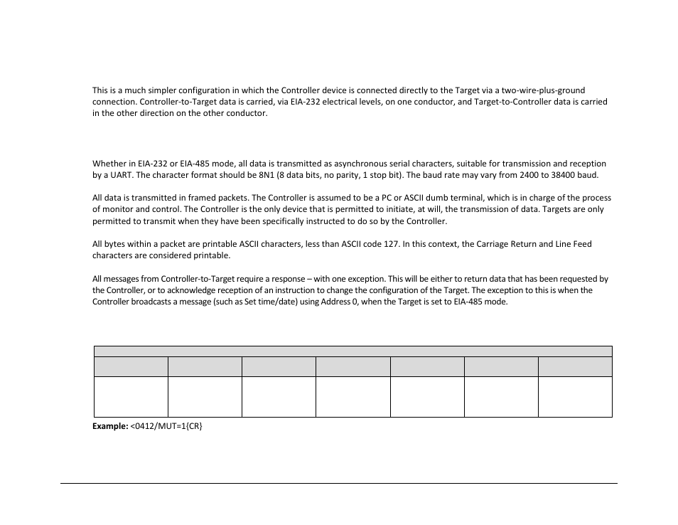 2 eia-232, 3 basic protocol, 4 packet structure | Comtech EF Data LPOD User Manual | Page 106 / 218