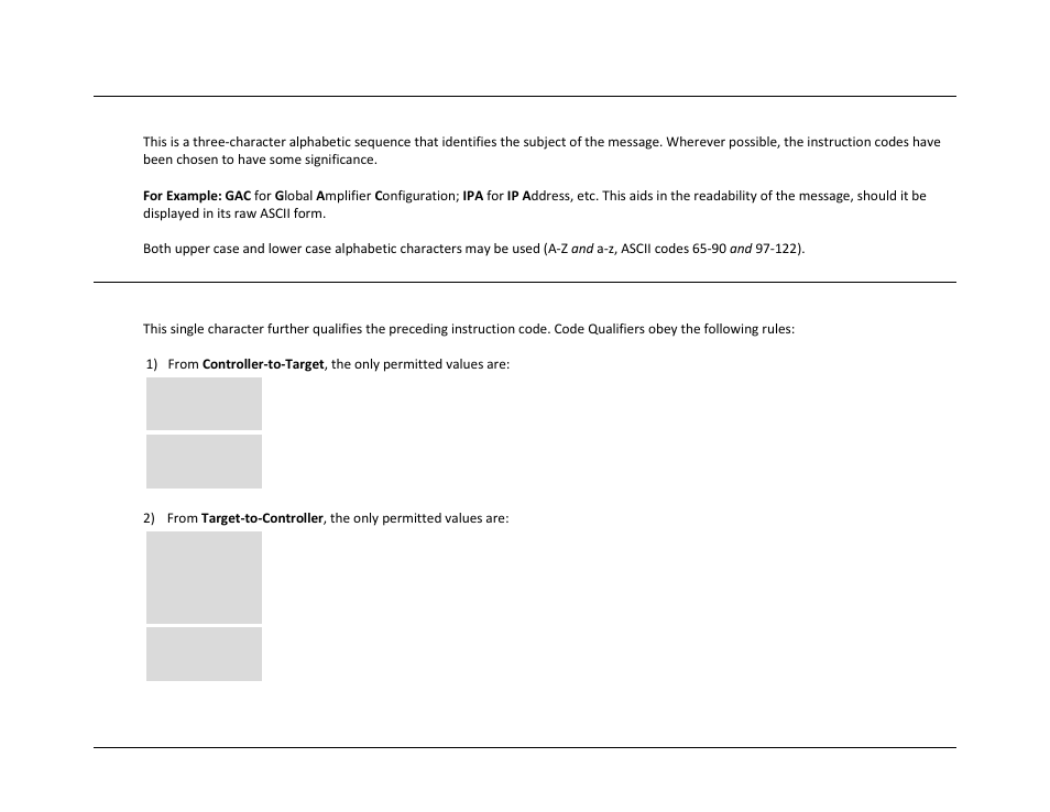 4 instruction code, 5 instruction code qualifier | Comtech EF Data LPOD User Manual | Page 108 / 218