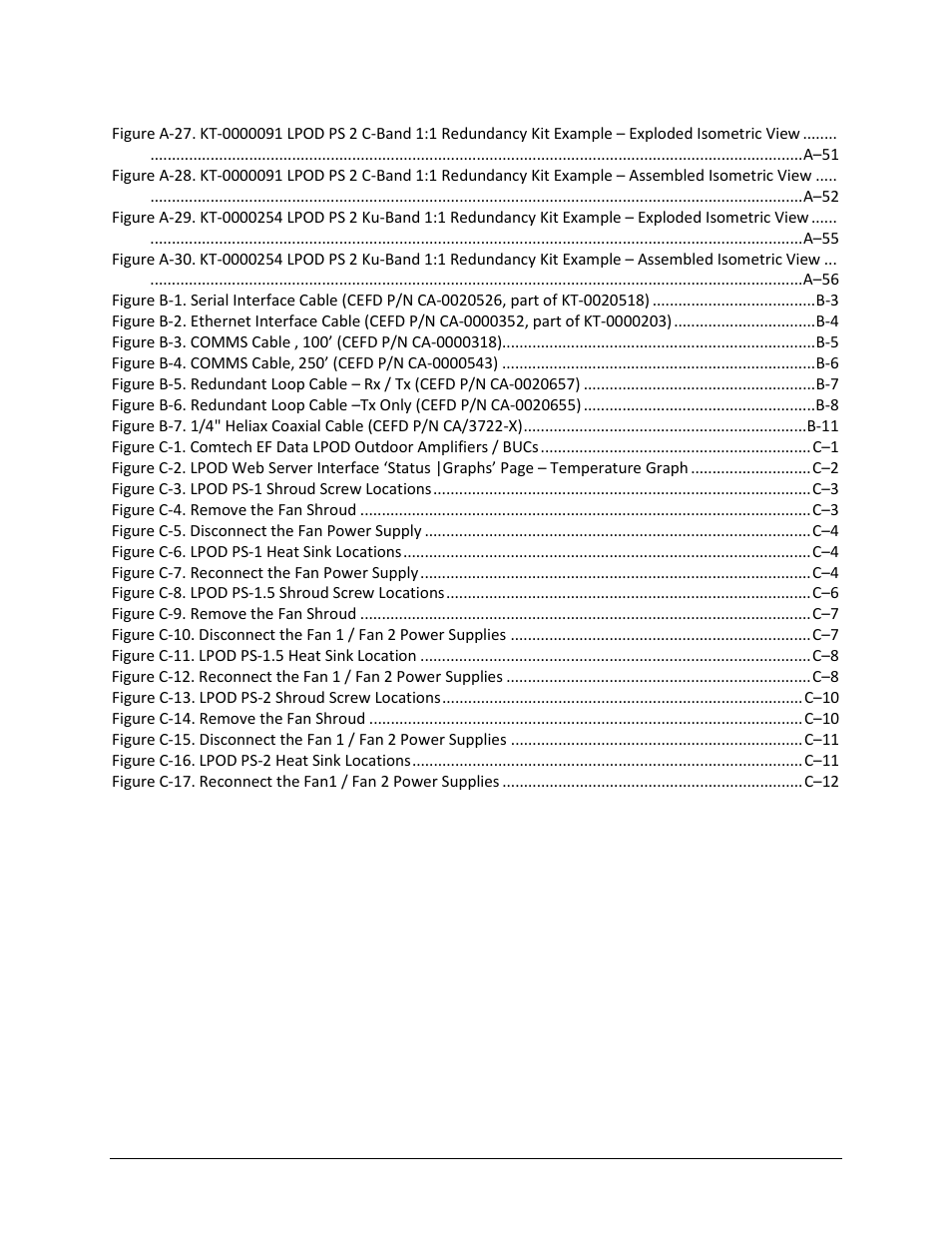 Comtech EF Data LPOD User Manual | Page 12 / 218