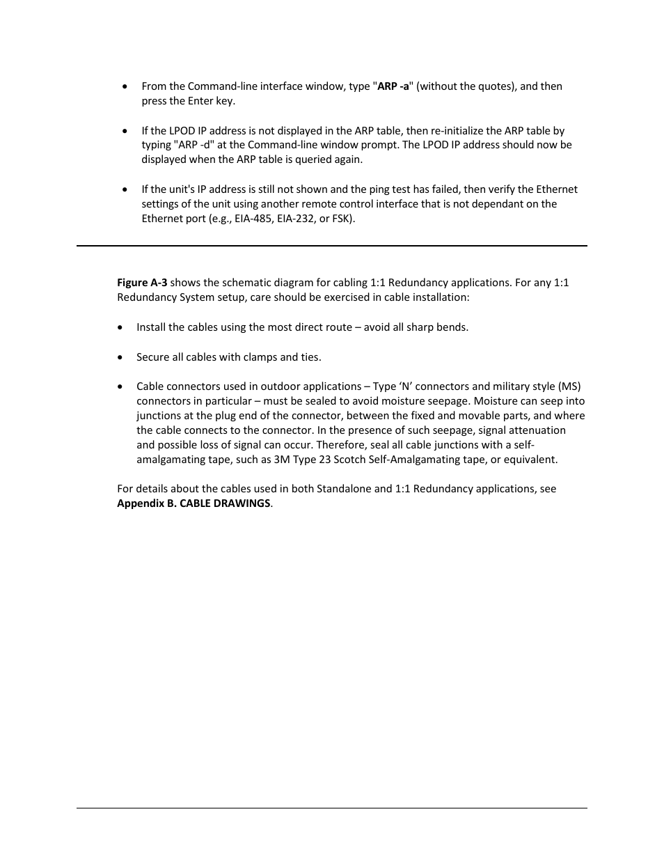 A.4 1:1 redundancy system cabling and installation | Comtech EF Data LPOD User Manual | Page 143 / 218