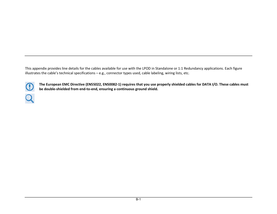 Appendix b. cable drawings, B.1 overview | Comtech EF Data LPOD User Manual | Page 193 / 218