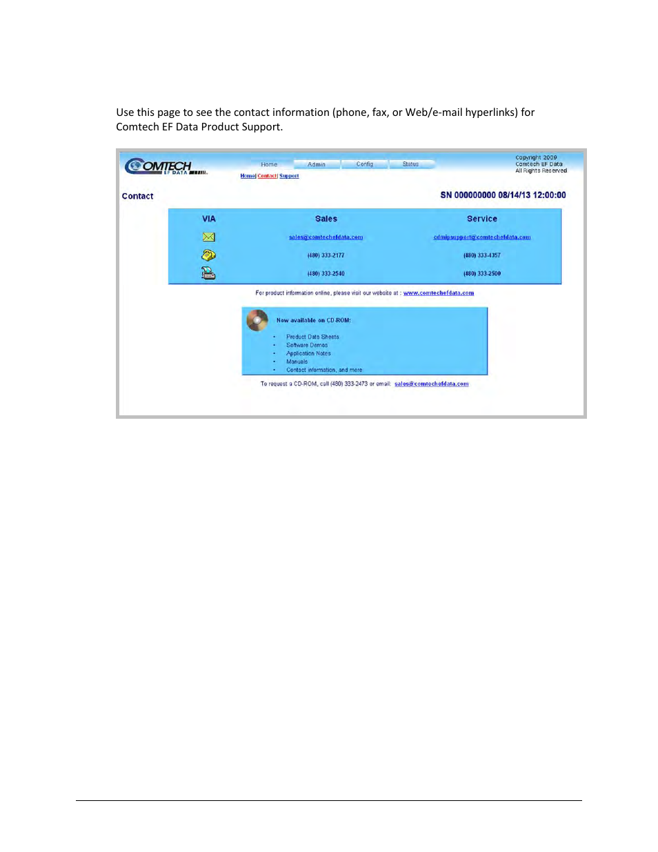 2 home | contact | Comtech EF Data LPOD User Manual | Page 77 / 218