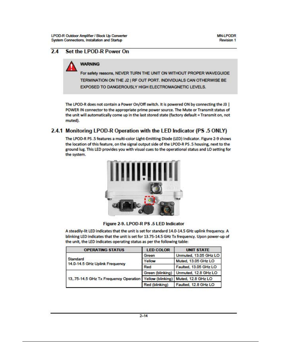 Comtech EF Data LPOD-R User Manual | Page 10 / 154