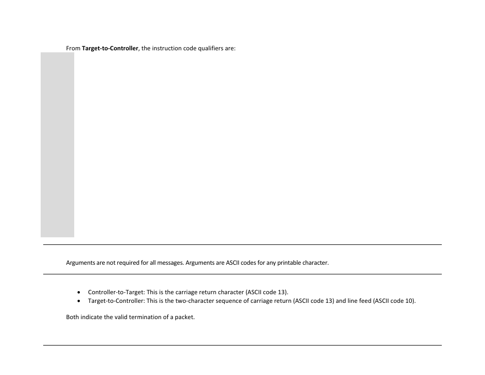 6 optional message arguments, 7 end of packet | Comtech EF Data LPOD-R User Manual | Page 117 / 154
