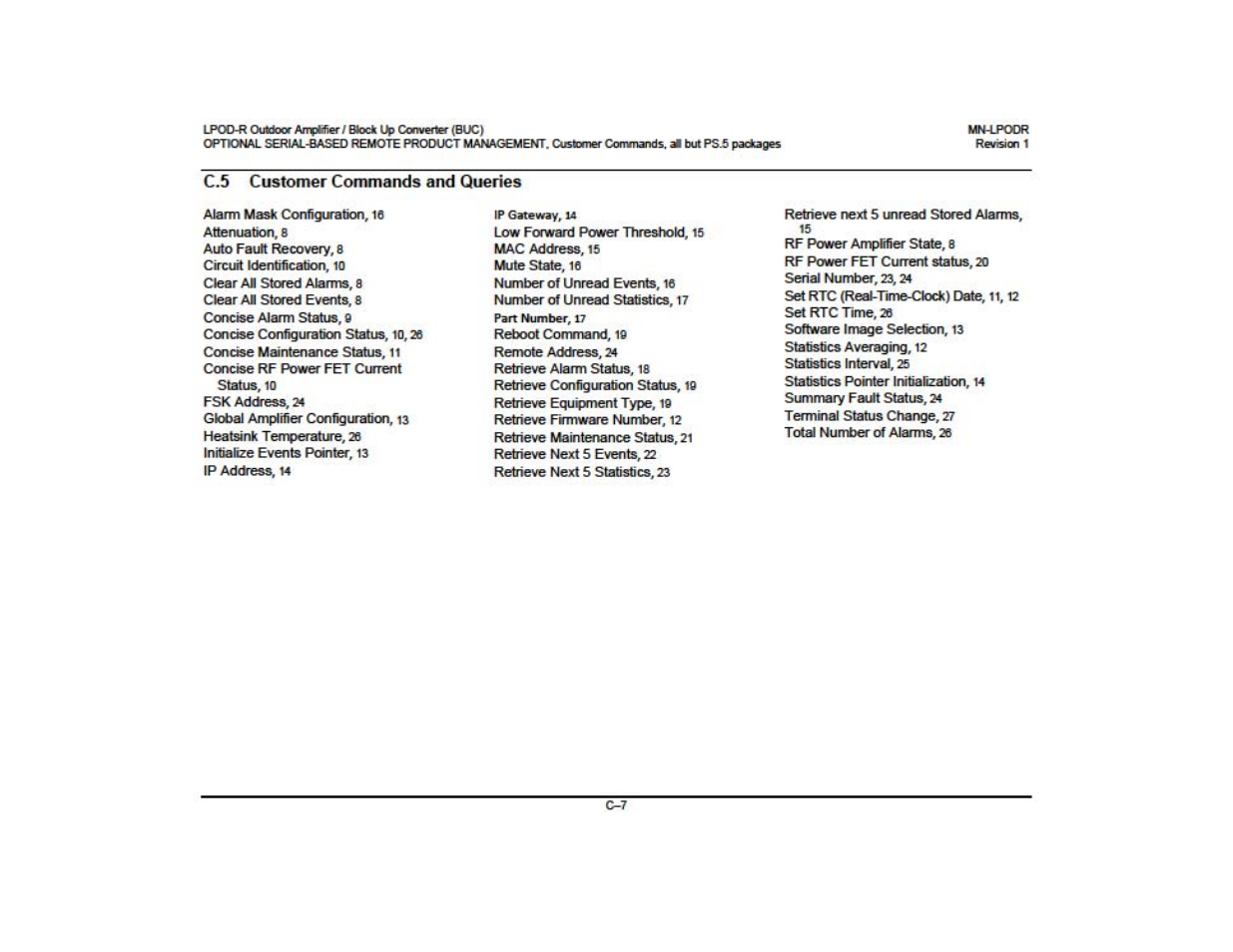 Comtech EF Data LPOD-R User Manual | Page 18 / 154