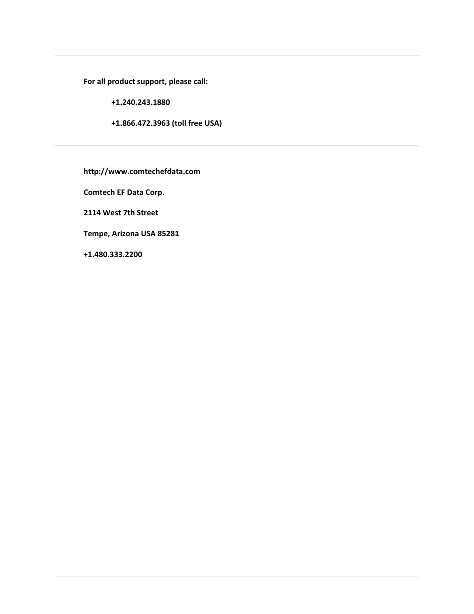 Product support, Comtech ef data headquarters | Comtech EF Data LPOD-R User Manual | Page 48 / 154