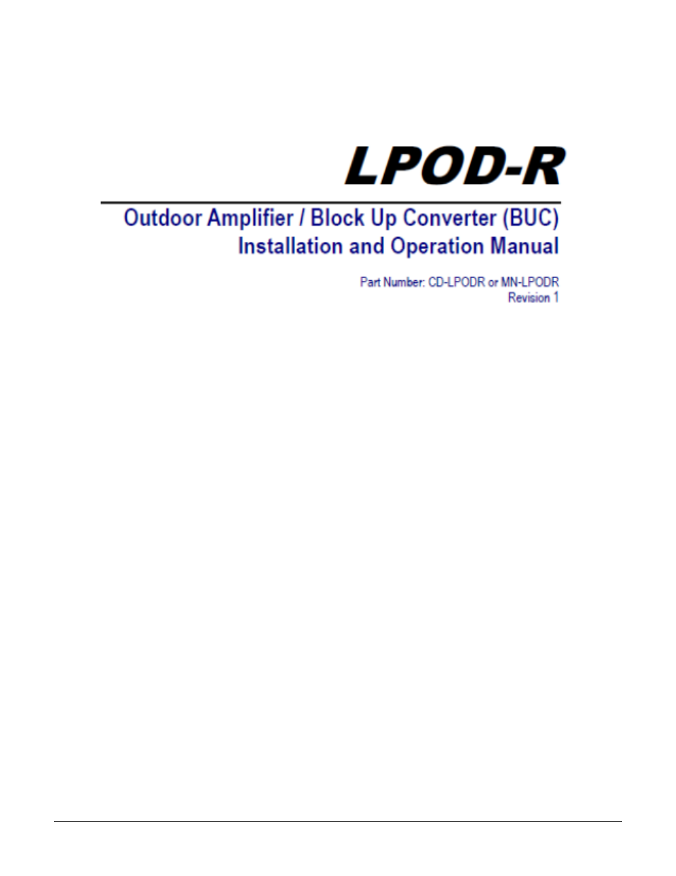 Errata a, updates to section 2.3, Errata a for mn-lpod-r rev 1, Comtech ef data documentation update | Comtech EF Data LPOD-R User Manual | Page 5 / 154