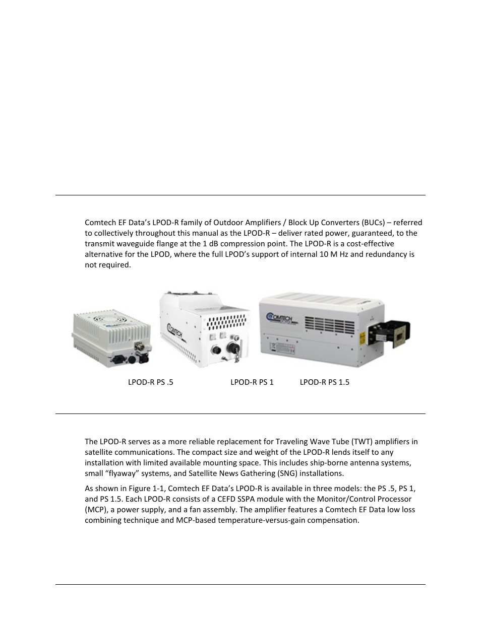 Chapter 1. introduction, 1 overview, 2 functional description | Comtech EF Data LPOD-R User Manual | Page 51 / 154