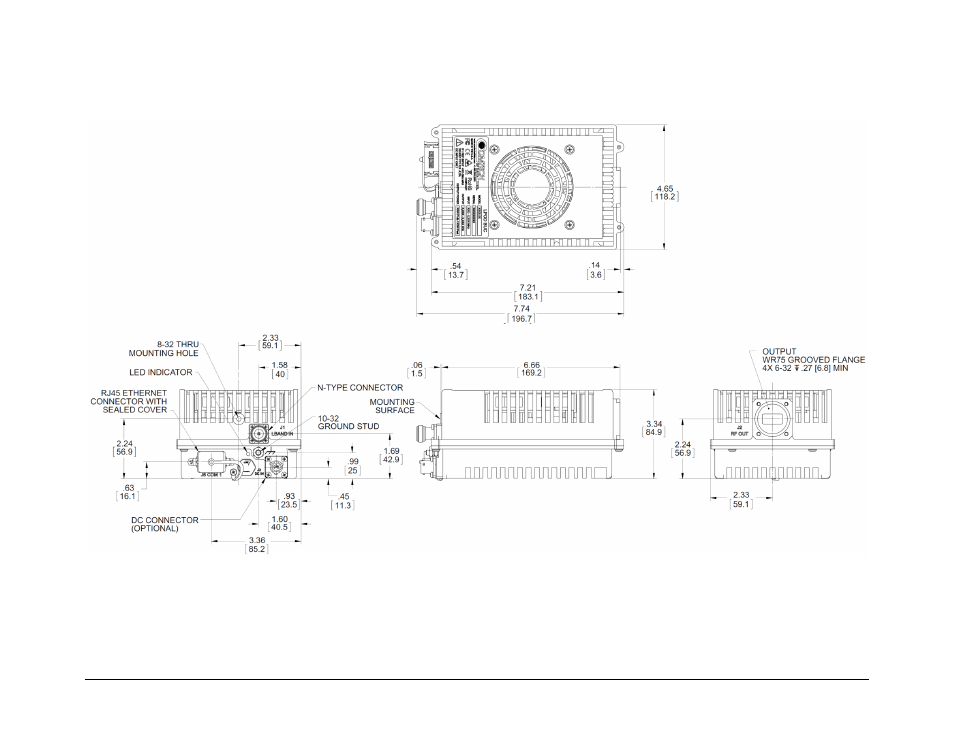 1 lpod-r ps .5 dimensional envelopes | Comtech EF Data LPOD-R User Manual | Page 59 / 154