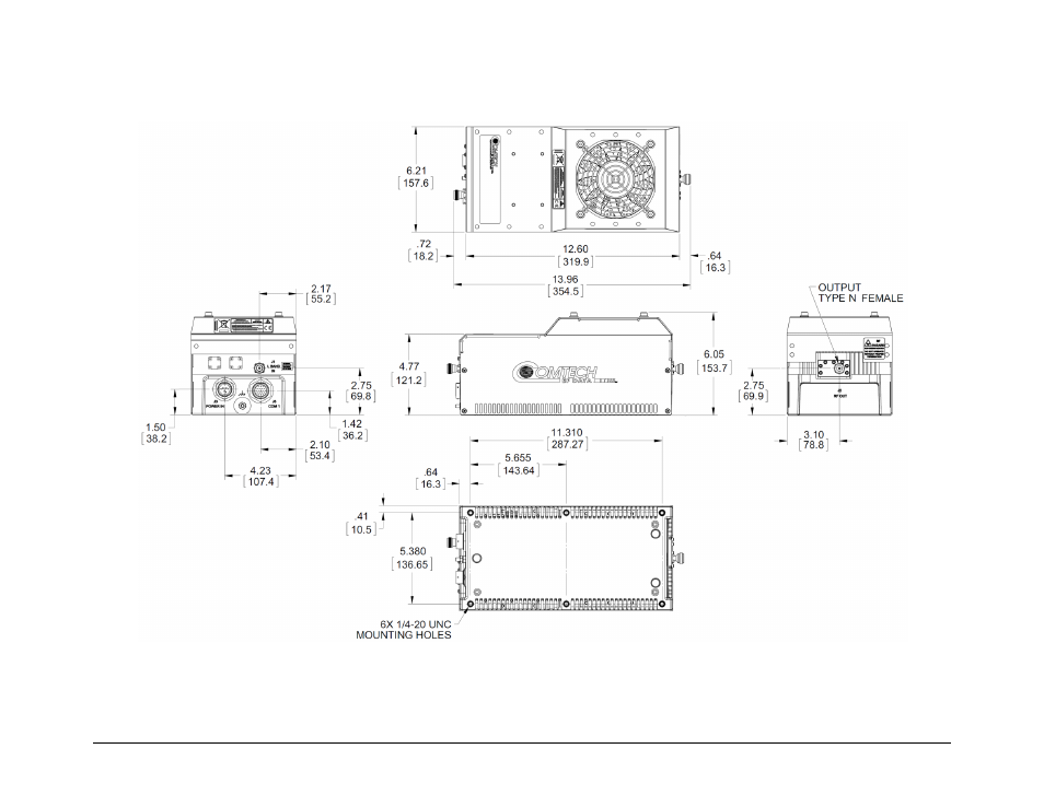 2 lpod-r ps 1 dimensional envelopes | Comtech EF Data LPOD-R User Manual | Page 60 / 154