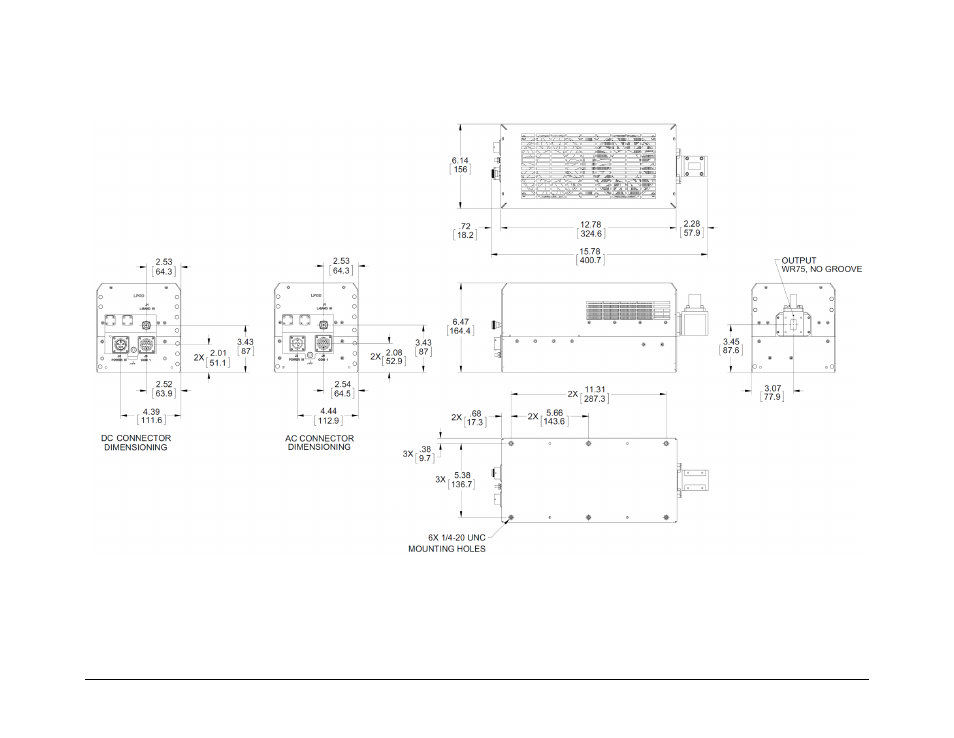 3 lpod-r ps 1.5 dimensional envelopes | Comtech EF Data LPOD-R User Manual | Page 62 / 154