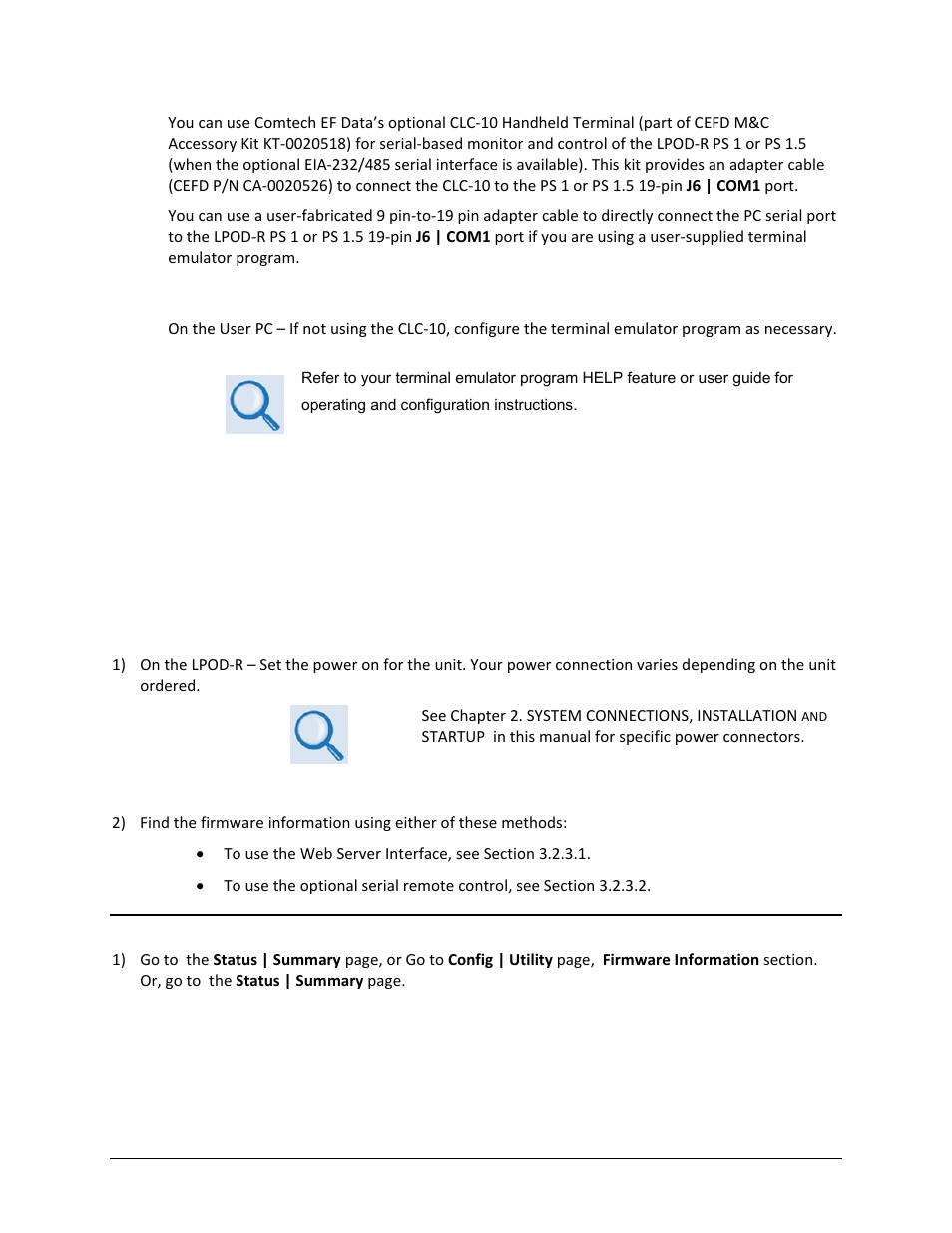 3 find the lpod-r firmware and version numbers | Comtech EF Data LPOD-R User Manual | Page 77 / 154