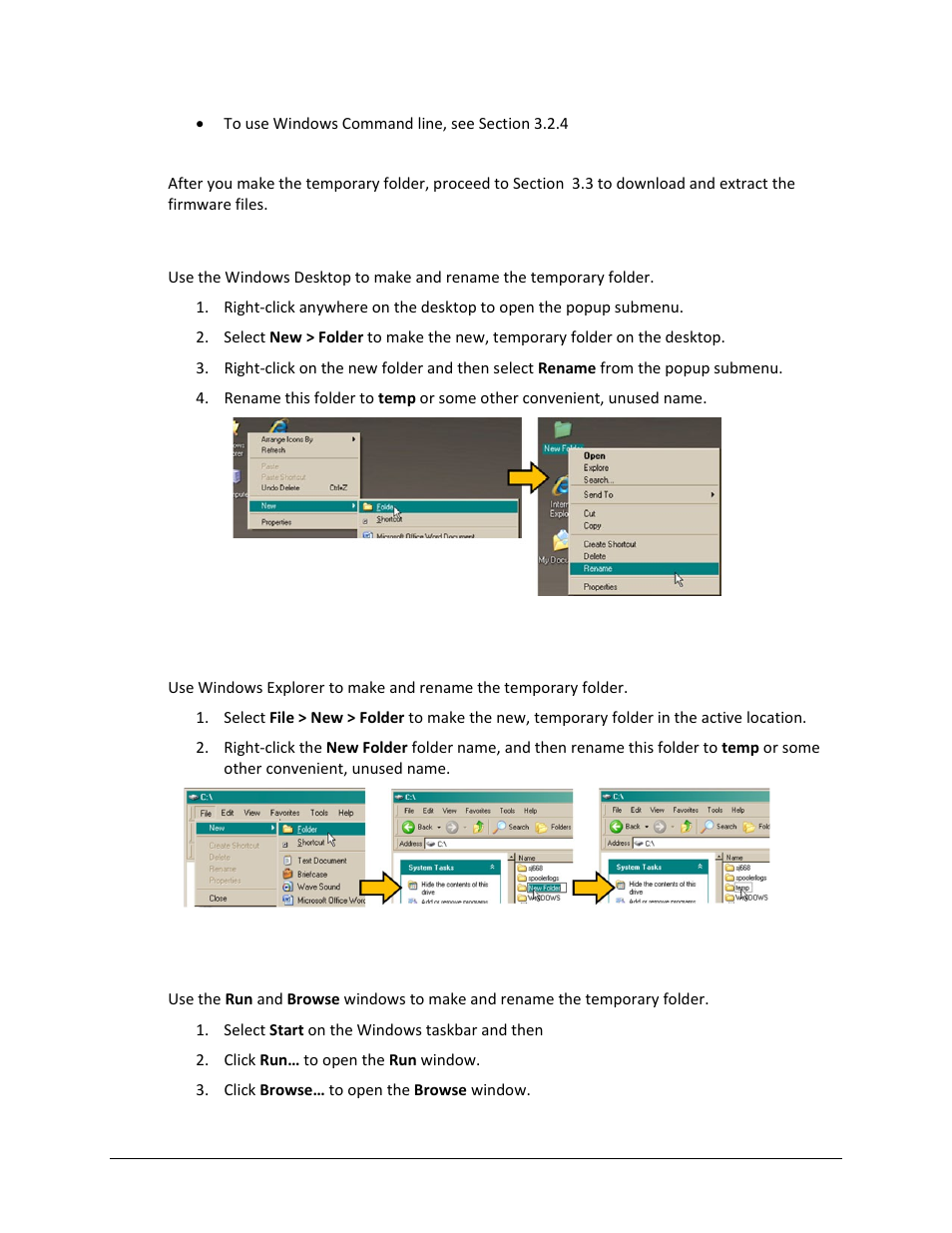 6 use windows explorer to make a temporary folder | Comtech EF Data LPOD-R User Manual | Page 79 / 154