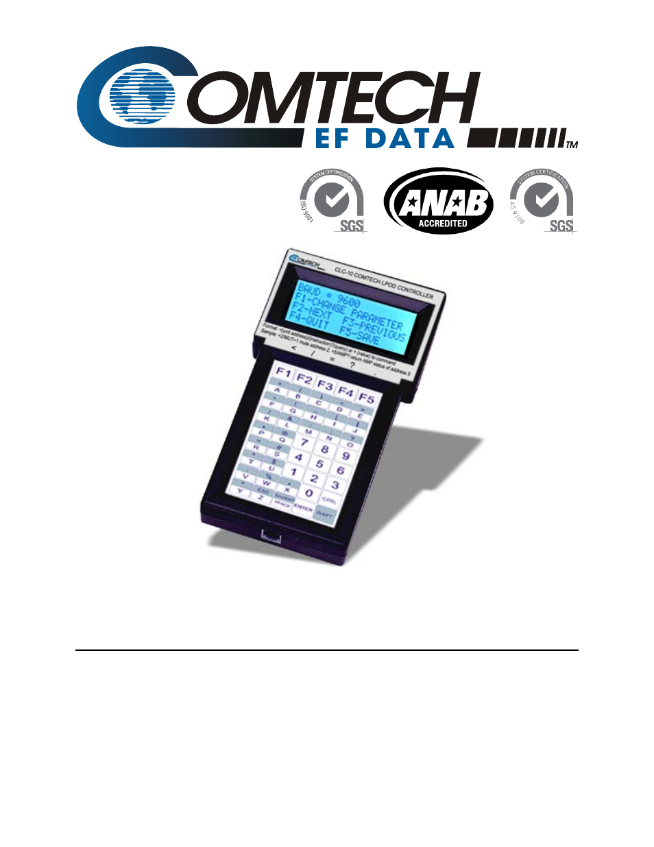 Comtech EF Data CLC-10 User Manual | 70 pages