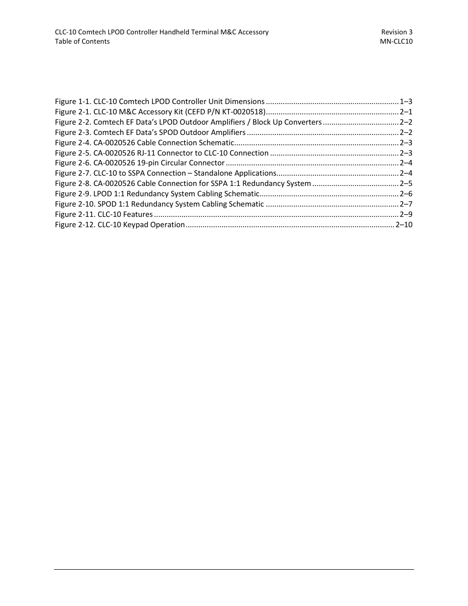 Figures | Comtech EF Data CLC-10 User Manual | Page 7 / 70