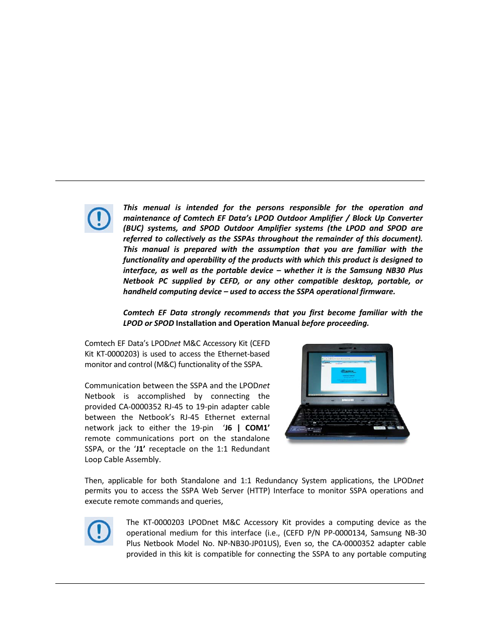 Chapter 1. introduction, 1 overview | Comtech EF Data LPODnet User Manual | Page 17 / 60