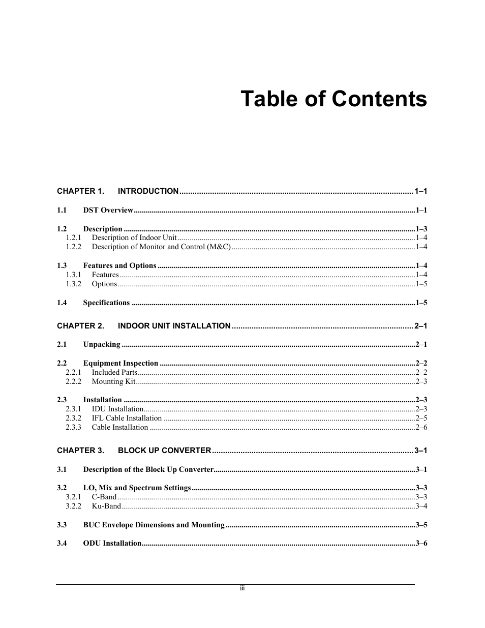 Comtech EF Data DST User Manual | Page 7 / 66