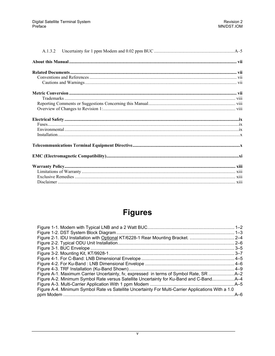 Figures | Comtech EF Data DST User Manual | Page 9 / 66