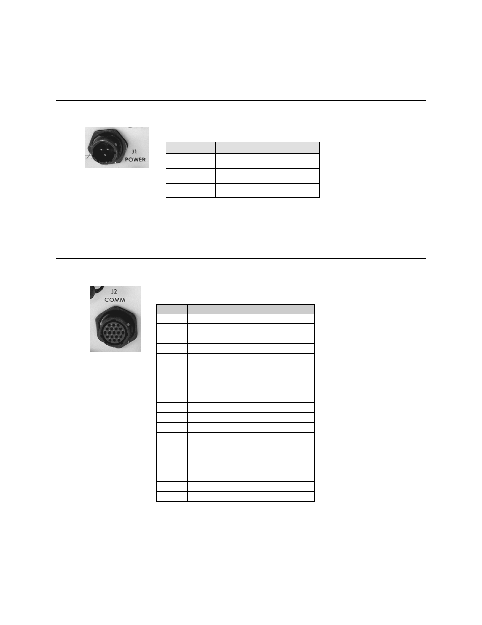 1 if signal side connectors, 1 power (j1), 2 comm (j2) | Comtech EF Data MBT-4000 User Manual | Page 29 / 78