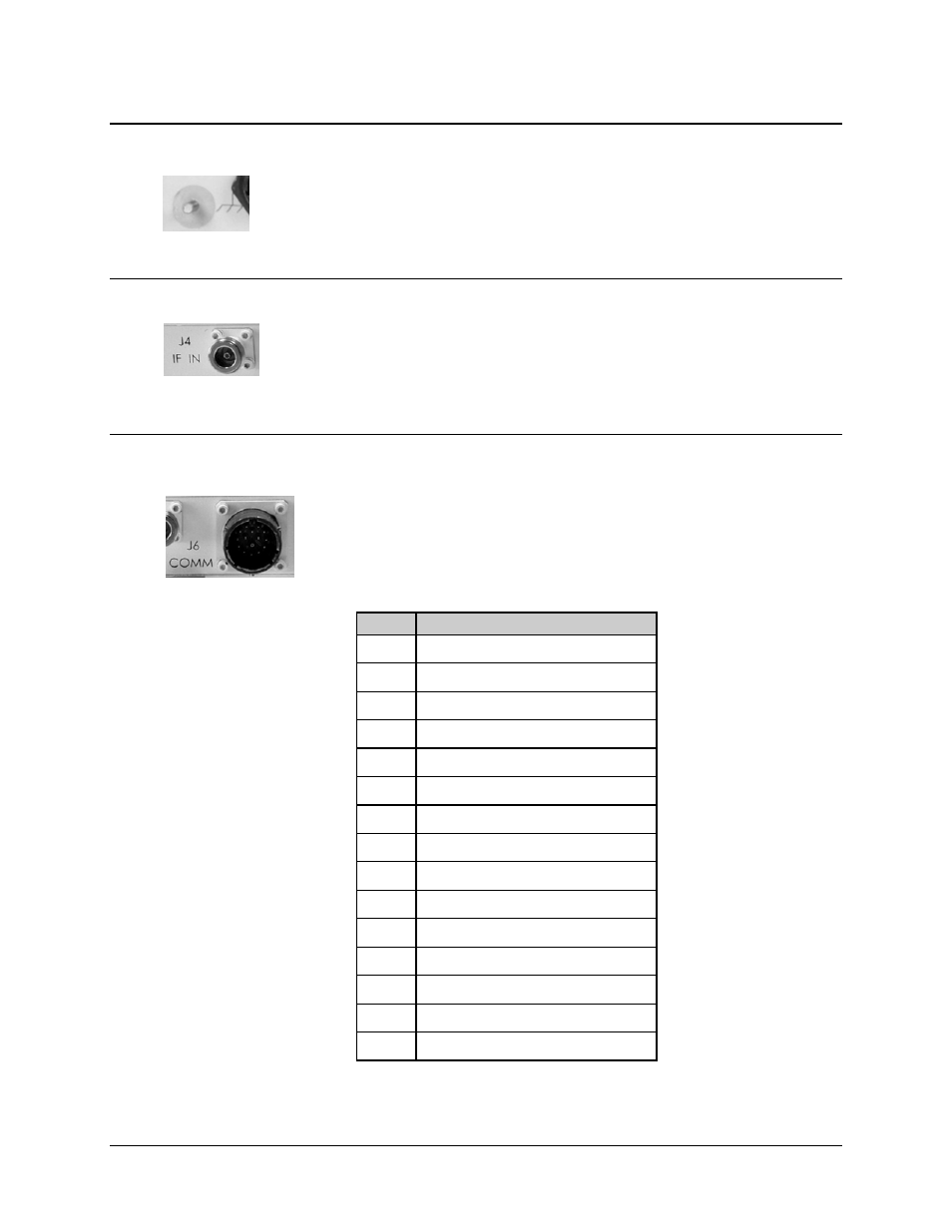 7 ground connector, 8 if in (j4, buc-4000 only), 9 comm (j6, buc-/bdc-4000) | Comtech EF Data MBT-4000 User Manual | Page 33 / 78