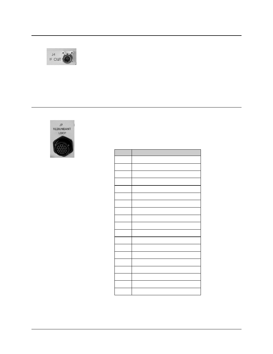 10 if out (j4, bdc-4000 only), 2 rf signal side connectors, 1 redundant loop (j7) | Comtech EF Data MBT-4000 User Manual | Page 34 / 78