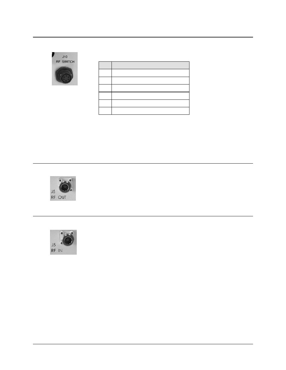 4 rf switch (j10), Rf out (j5, buc-4000 only), 6 rf in (j5, bdc-4000 only) | Comtech EF Data MBT-4000 User Manual | Page 36 / 78