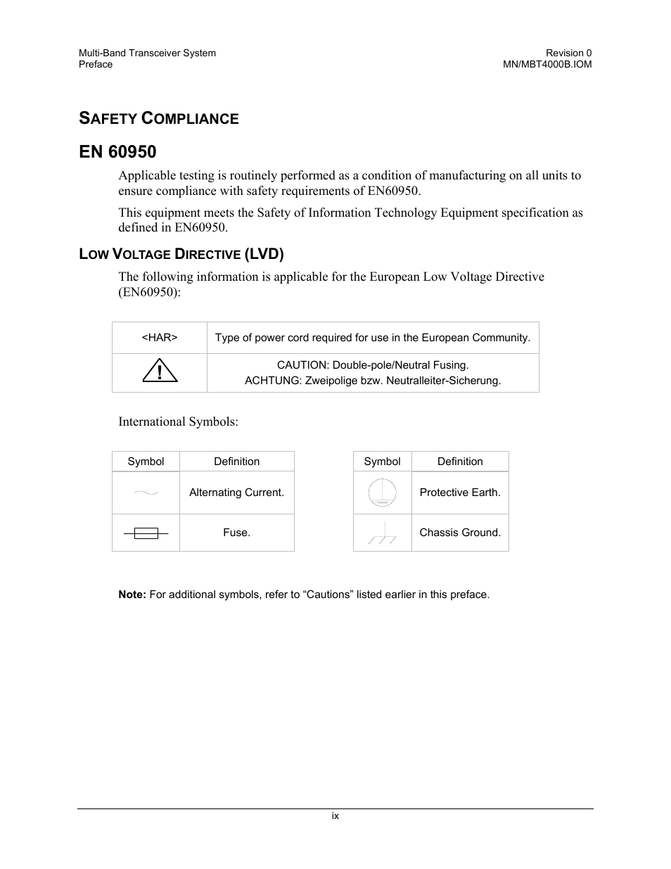 Lvd) | Comtech EF Data MBT-4000B User Manual | Page 11 / 71