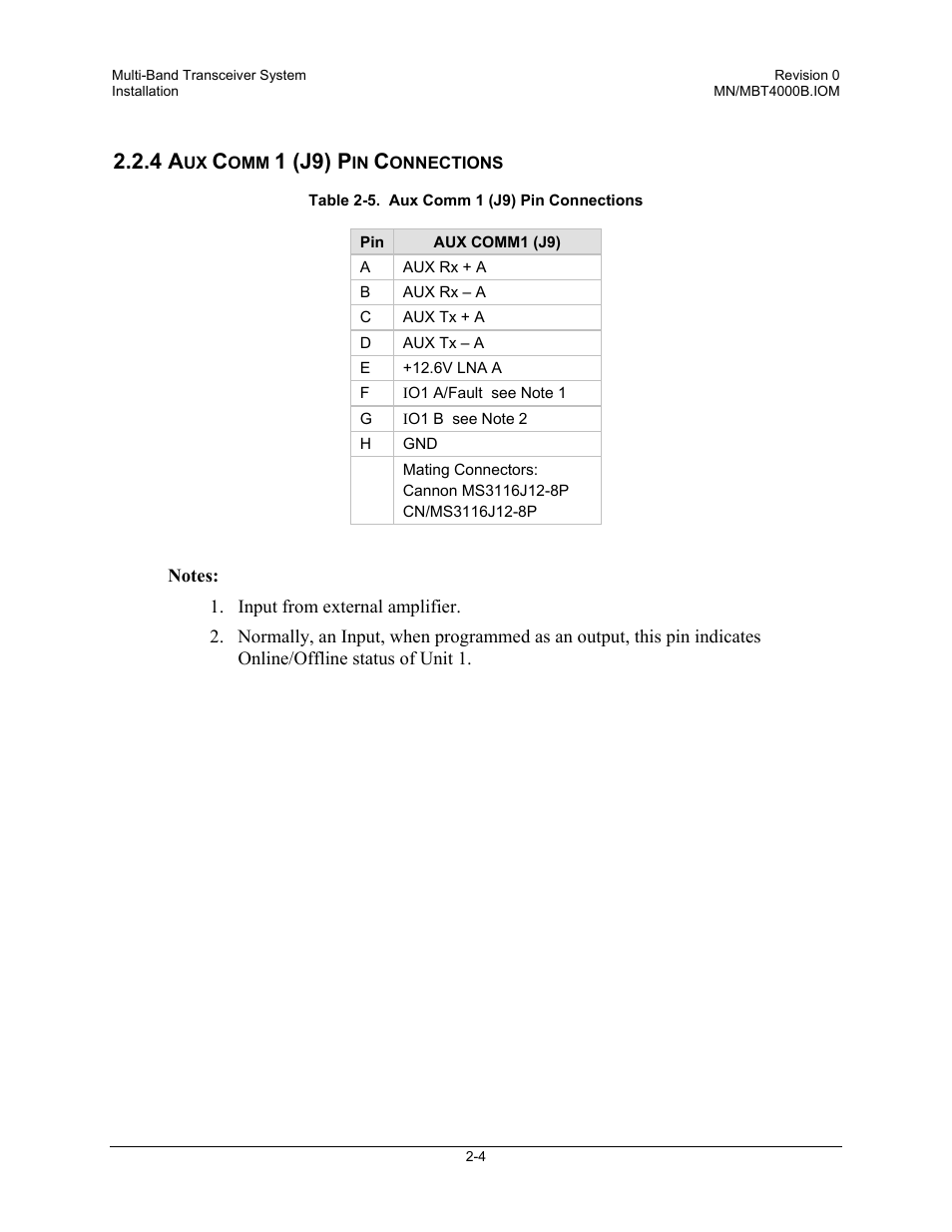 1 (j9) p | Comtech EF Data MBT-4000B User Manual | Page 22 / 71