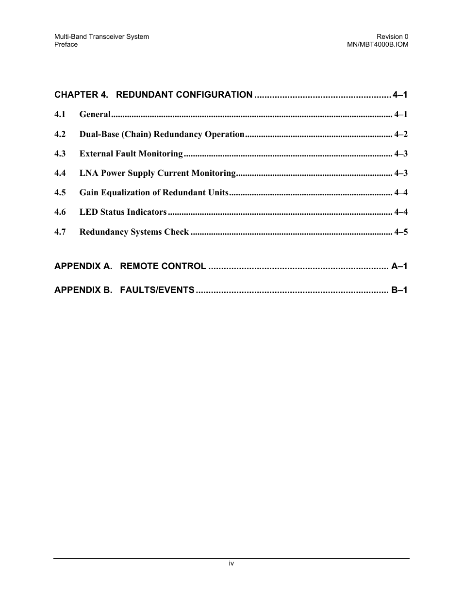 Comtech EF Data MBT-4000B User Manual | Page 6 / 71