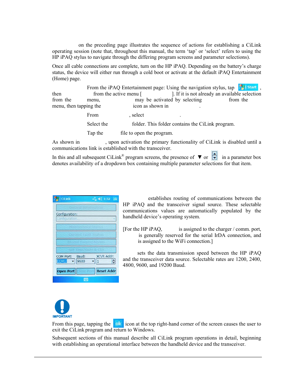 1 default communications settings | Comtech EF Data CiLink User Manual | Page 21 / 38