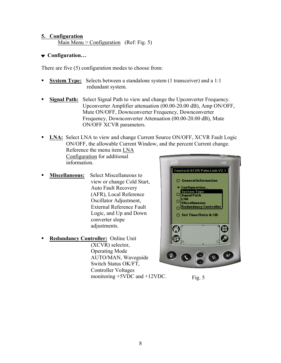 Configuration | Comtech EF Data CPLINK User Manual | Page 10 / 26