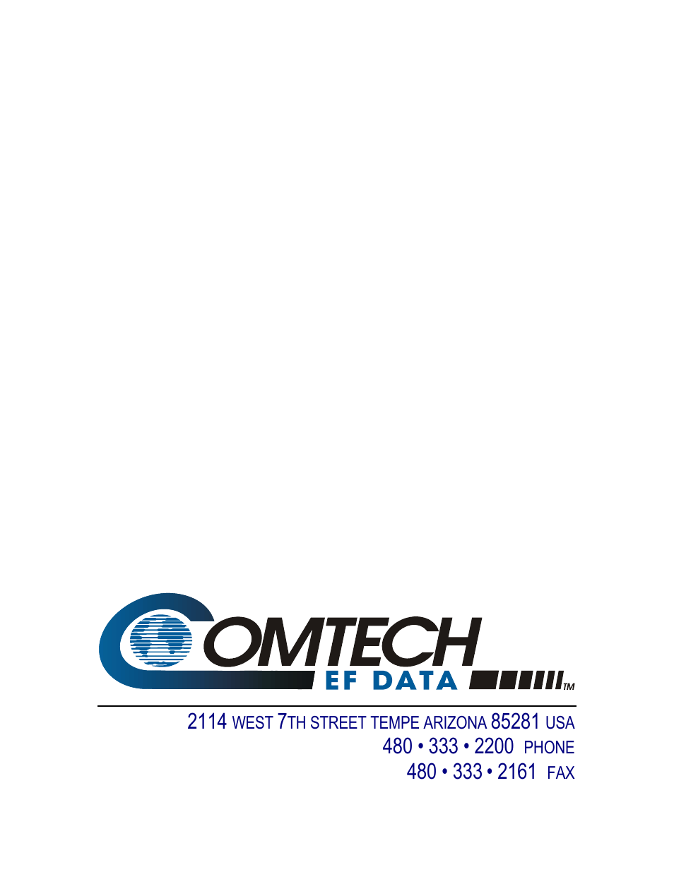 Comtech EF Data CPLINK User Manual | Page 26 / 26