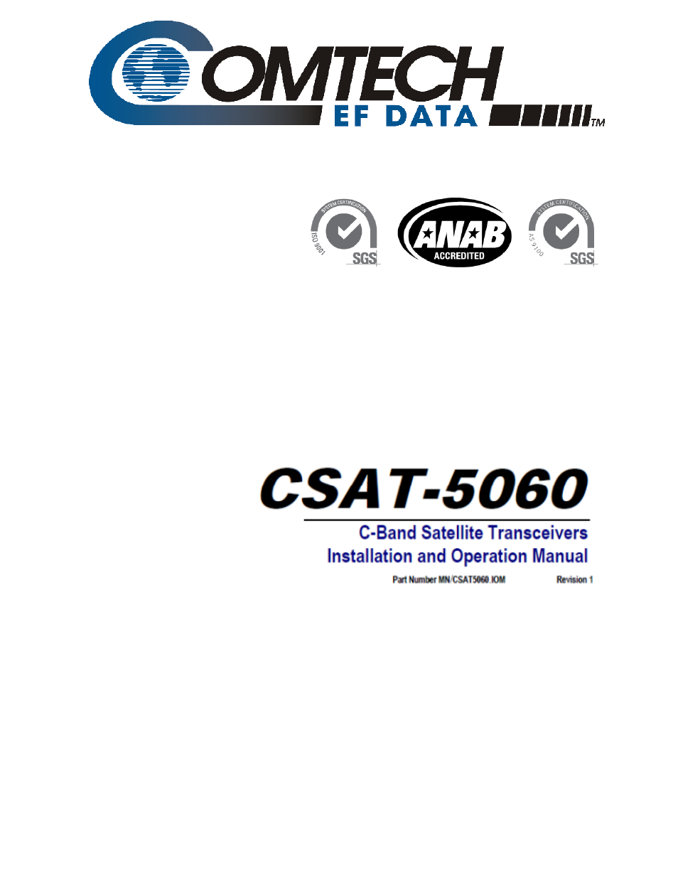 Csat-5060 rev 1 addendum a, Addendum a, Comtech ef data documentation update to | Comtech EF Data CSAT-5060 User Manual | Page 161 / 224