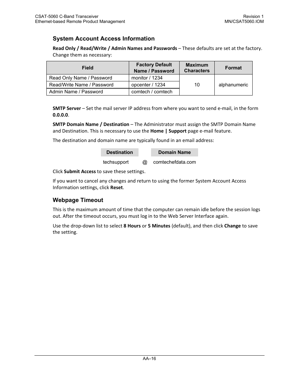 Comtech EF Data CSAT-5060 User Manual | Page 180 / 224