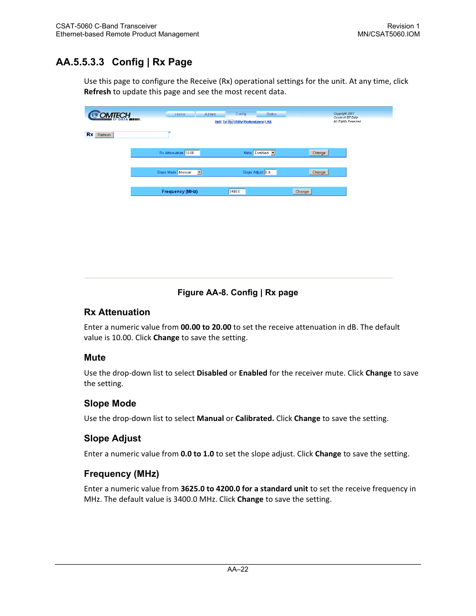 Comtech EF Data CSAT-5060 User Manual | Page 186 / 224