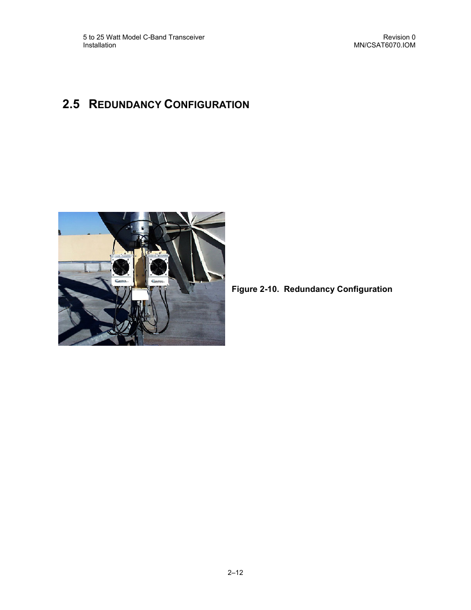 Redundancy configuration | Comtech EF Data CSAT-6070 User Manual | Page 46 / 114