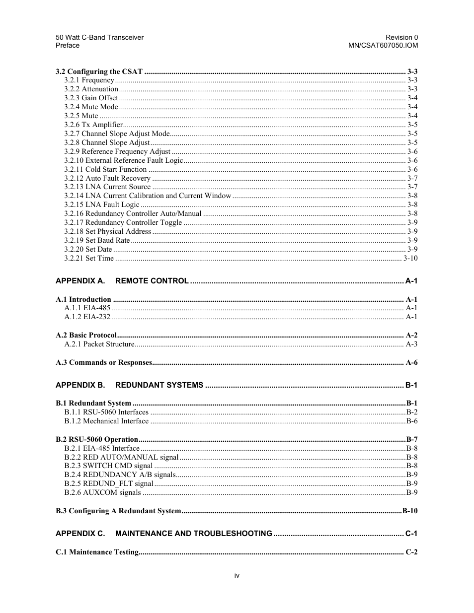 Comtech EF Data CSAT-6070 User Manual | Page 12 / 102