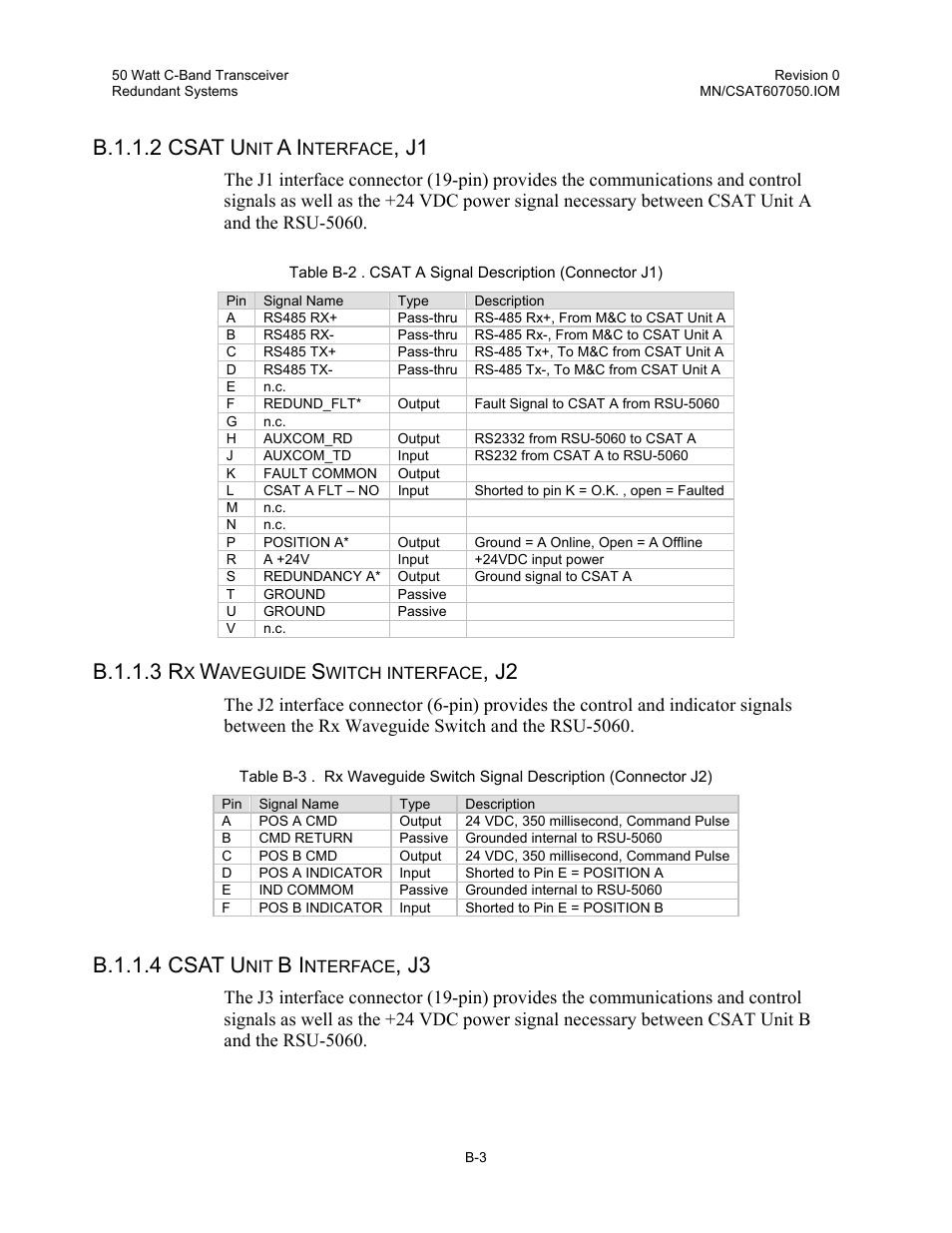 B.1.1.2 csat u, B.1.1.3 r, B.1.1.4 csat u | Comtech EF Data CSAT-6070 User Manual | Page 85 / 102