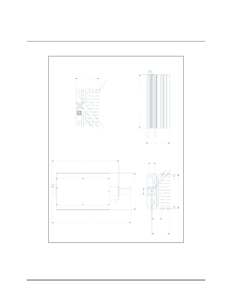 A.1 2 and 4 watt sspa equipment outline, Figure a-1. 2 and 4 watt sspa equipment outline | Comtech EF Data KST-2000A/B User Manual | Page 104 / 182