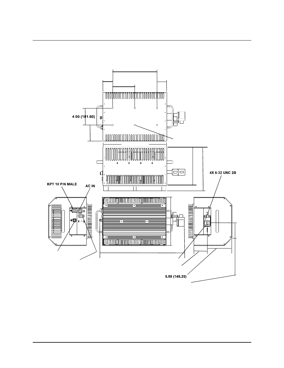 A.4 25/32/40 watt sspa equipment outline | Comtech EF Data KST-2000A/B User Manual | Page 107 / 182