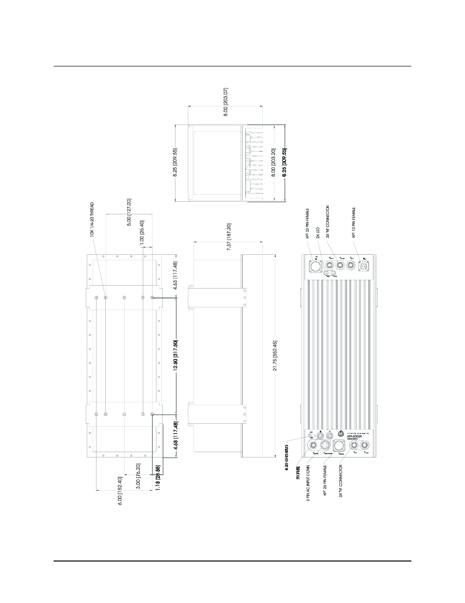 Kst 2000a/b converter equipment outline | Comtech EF Data KST-2000A/B User Manual | Page 109 / 182