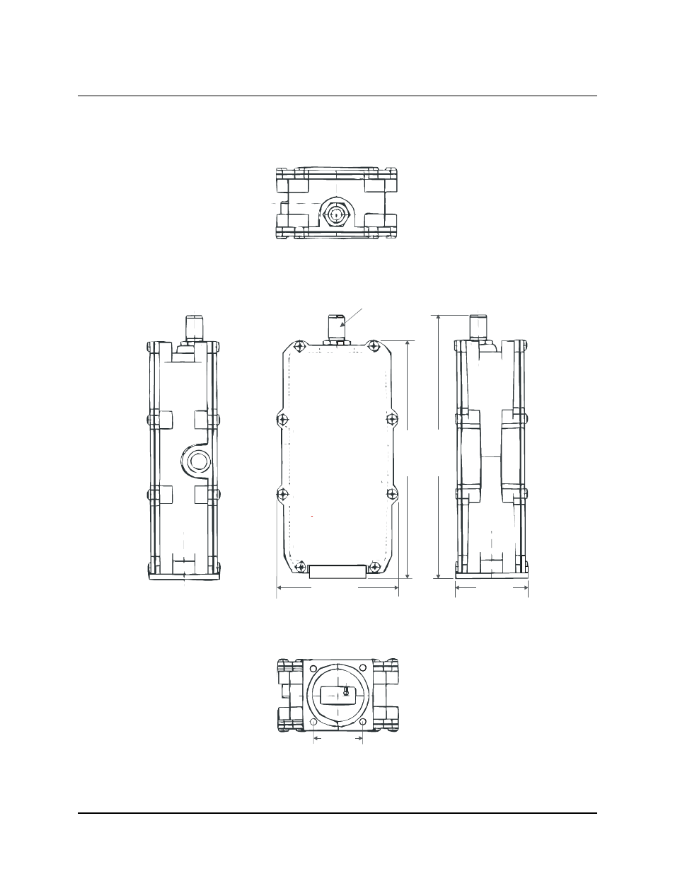 A.7 ku-band lnb equipment outline, Figure a-7. ku-band lnb equipment outline | Comtech EF Data KST-2000A/B User Manual | Page 110 / 182