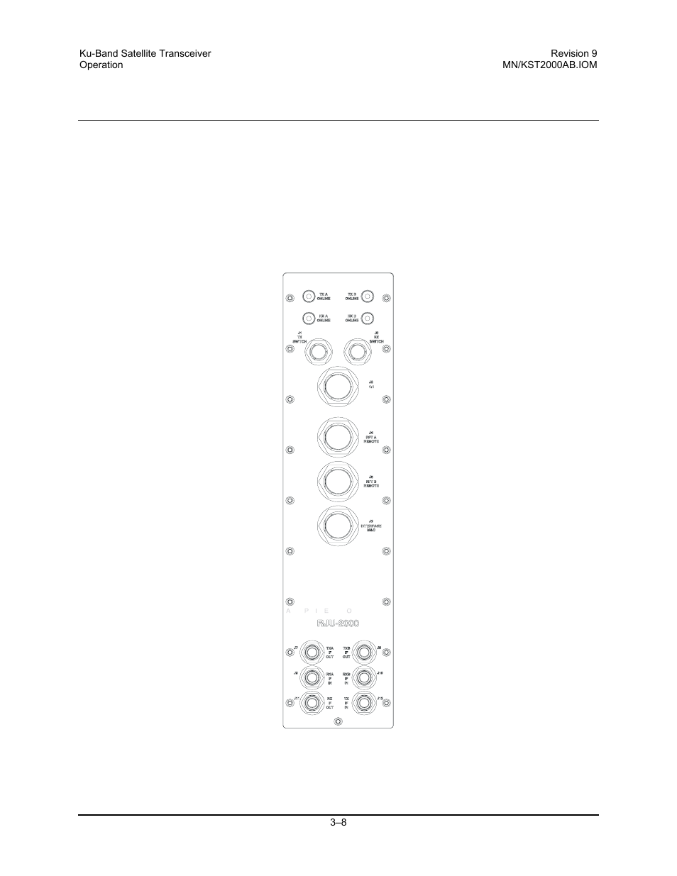 3 redundant junction unit description | Comtech EF Data KST-2000A/B User Manual | Page 56 / 182