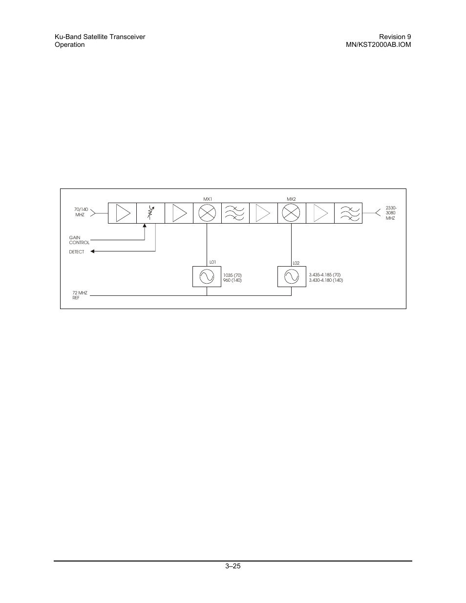 1 up converter description | Comtech EF Data KST-2000A/B User Manual | Page 73 / 182