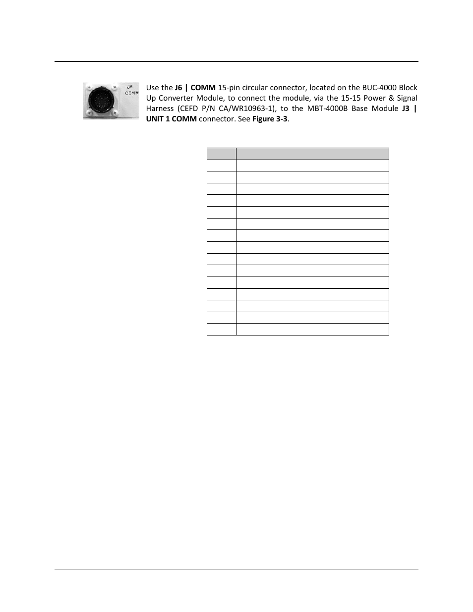 9 j6 | comm (buc-4000 only) | Comtech EF Data MBT-4000B User Manual | Page 31 / 88