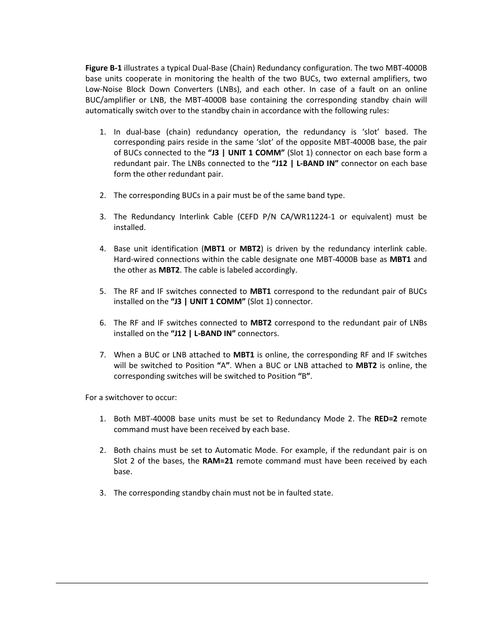 Comtech EF Data MBT-4000B User Manual | Page 81 / 88